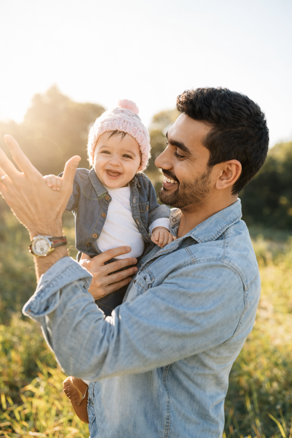 Father and child sharing a loving moment