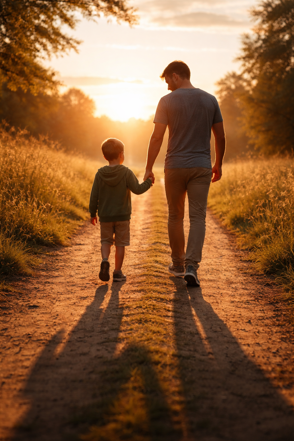 Father writing in a journal
