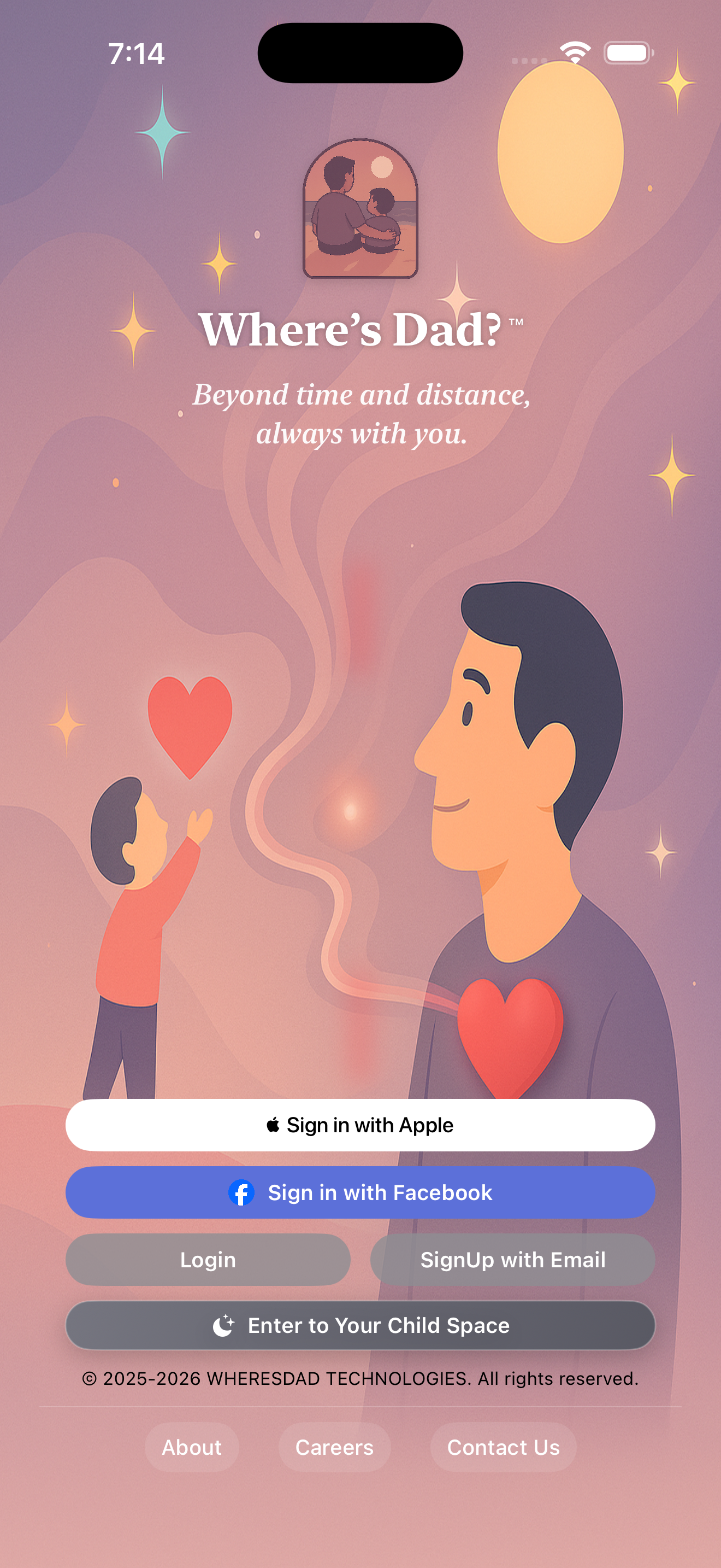 Where's Dad? app preview